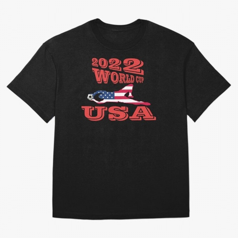 USA, Qatar World Cup 2022 Classic T-Shirt Carry Global Football Passion for FIFA World Cup 2026, Connected to Messi, Brazil, Football Festival Excitement, Trophy Ambitions, Country Rivalries and Star Player Buzz; Perfect for Fans, Collectors,