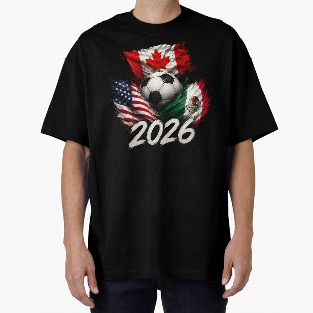 Soccer 2026 USA Canada Mexico ¨C World Football Flags Design Classic T-Shirt Turn Every Weekend Toward Match Day Hype around FIFA World Cup 2026 Group Stage, Mbappe and Neymar, Spain and Netherlands, Fan Favorite Moments, National Team Passion, Big