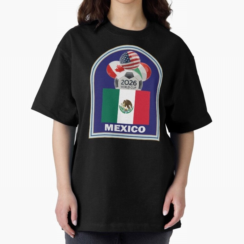 Mexico 2026 Soccer T-shirt Classic T-Shirt Show Love for Legendary Goals in FIFA World Cup 2026 USA Canada Mexico Made for Mbappe, Brazil Energy, Stadium Chants, National Pride, Trophy Dreams and Unforgettable Football Memories; Perfect for