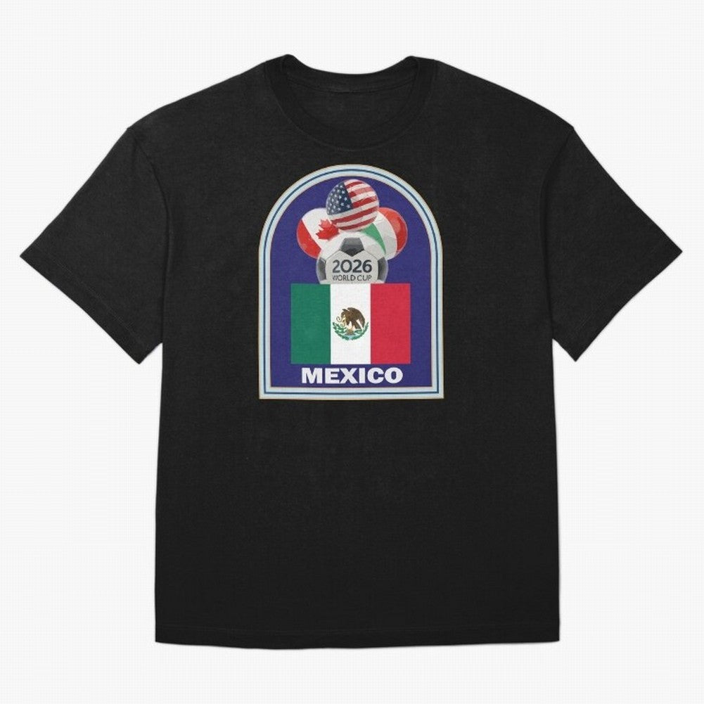 Mexico 2026 Soccer T-shirt Classic T-Shirt Show Love for Legendary Goals in FIFA World Cup 2026 USA Canada Mexico Made for Mbappe, Brazil Energy, Stadium Chants, National Pride, Trophy Dreams and Unforgettable Football Memories; Perfect for