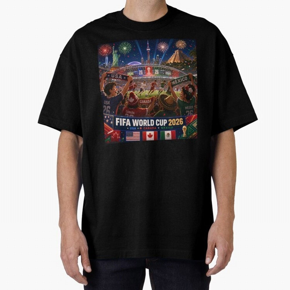 ? One Ball Three Nations 2026 #football 2026 Classic T-Shirt Share the Excitement of FIFA World Cup 2026 USA Canada Mexico for Fans of Messi and Spain, Bringing Champion Mindset, Group Stage Buzz, Knockout Tension and Passionate Fan Culture; Built