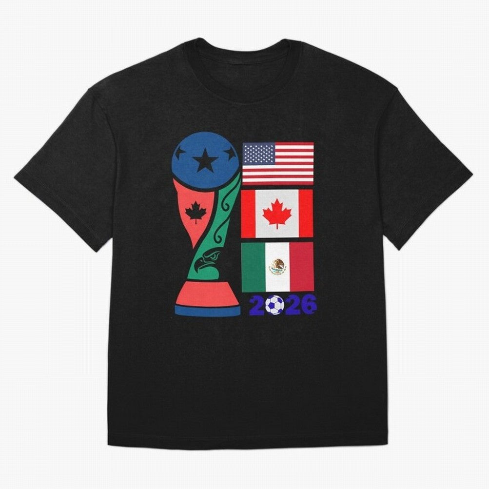 North America Football Unity 2026 Classic T-Shirt Honor the Football Icons of FIFA World Cup 2026 Group Stage Connected to Neymar, Haaland and Cristiano Ronaldo, Brazil, Portugal and Argentina Energy, Stadium Memories, Football Loyalty,