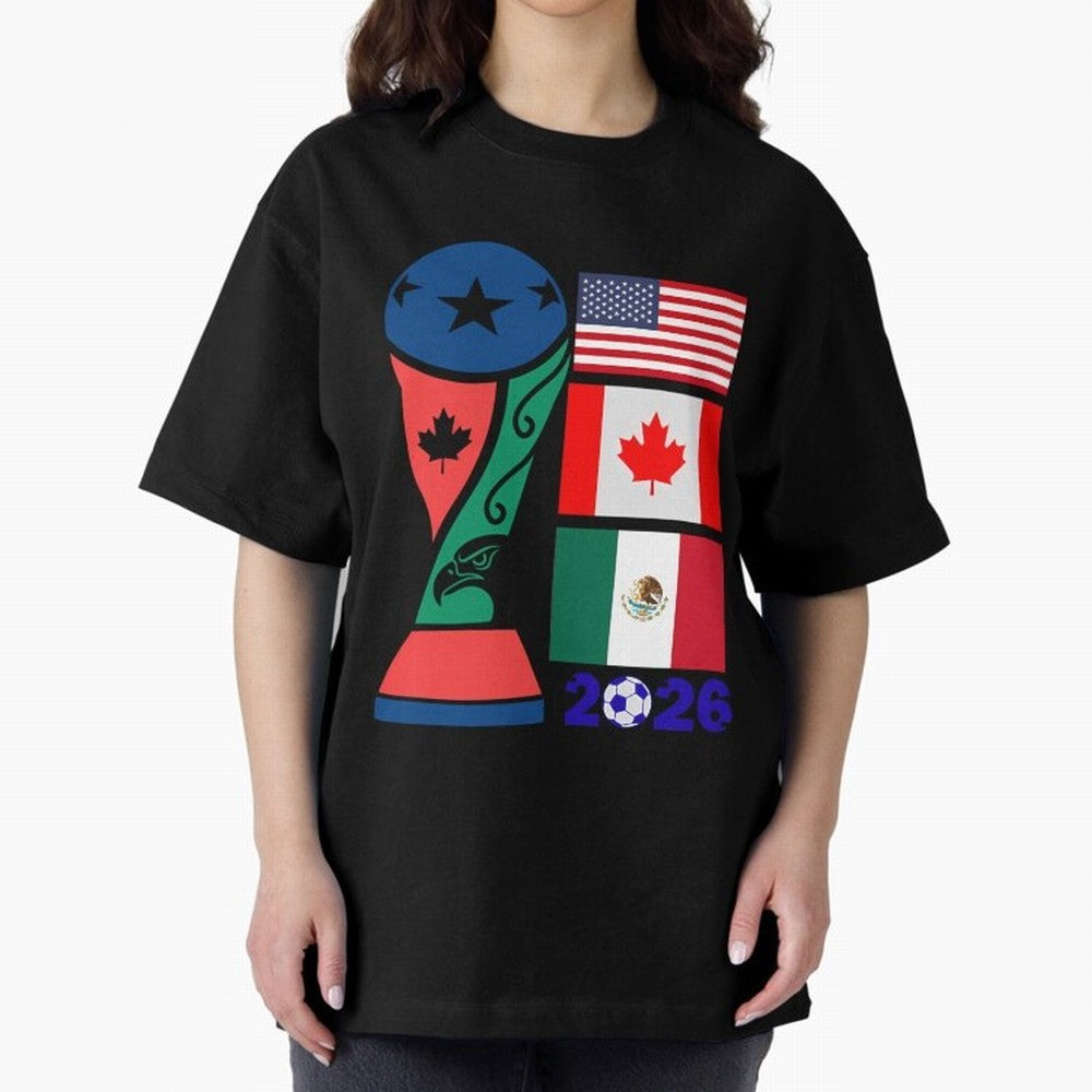 North America Football Unity 2026 Classic T-Shirt Honor the Football Icons of FIFA World Cup 2026 Group Stage Connected to Neymar, Haaland and Cristiano Ronaldo, Brazil, Portugal and Argentina Energy, Stadium Memories, Football Loyalty,