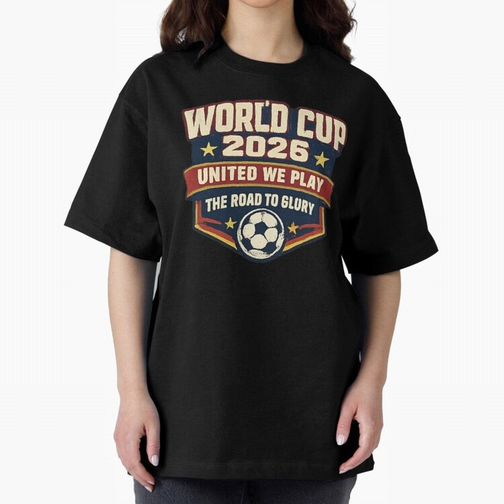 World Cup 2026 United We Play Vintage Soccer Football Fan Design Classic T-Shirt Unlock the FIFA World Cup 2026 Group Stage Journey through Neymar, Haaland and Cristiano Ronaldo Highlights, Portugal, Spain and Germany Pride, Worldwide Fan Energy,