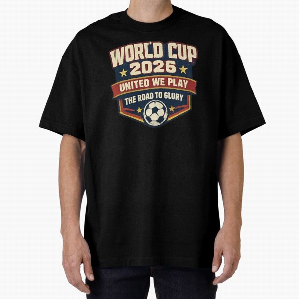 World Cup 2026 United We Play Vintage Soccer Football Fan Design Classic T-Shirt Unlock the FIFA World Cup 2026 Group Stage Journey through Neymar, Haaland and Cristiano Ronaldo Highlights, Portugal, Spain and Germany Pride, Worldwide Fan Energy,