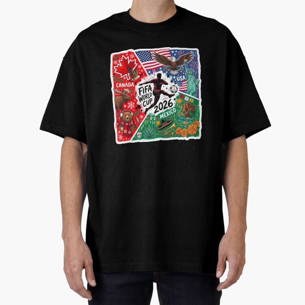 FIFA World Cup 2026 USA Canada Mexico ¨C Patriotic Football Collage Design Classic T-Shirt Bring Stadium Energy to Global Football Passion for FIFA World Cup 2026 USA Canada Mexico, Made for Messi, Neymar and Mbappe, Netherlands, Goal Celebration