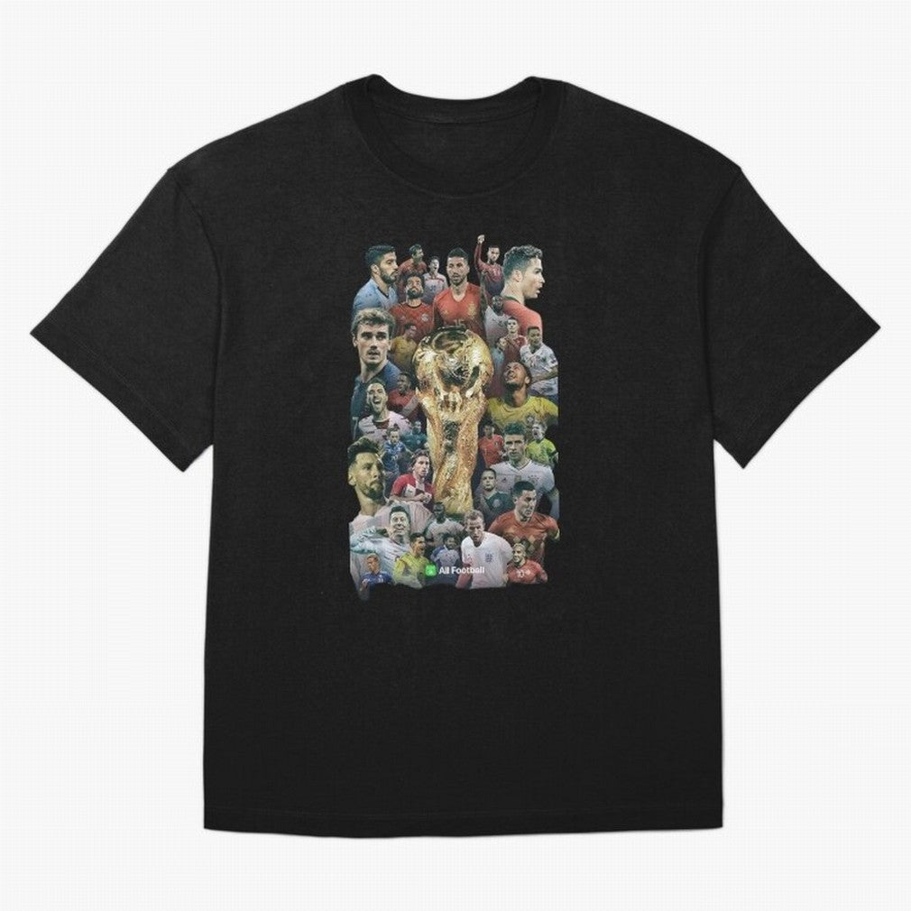 All Football Classic T-Shirt Celebrate Unforgettable Nights in FIFA World Cup 2026 Group Stage for Fans of Cristiano Ronaldo and France and Portugal, Bringing Stadium Memories, Football Loyalty, International Chants and Championship Tradition; Made