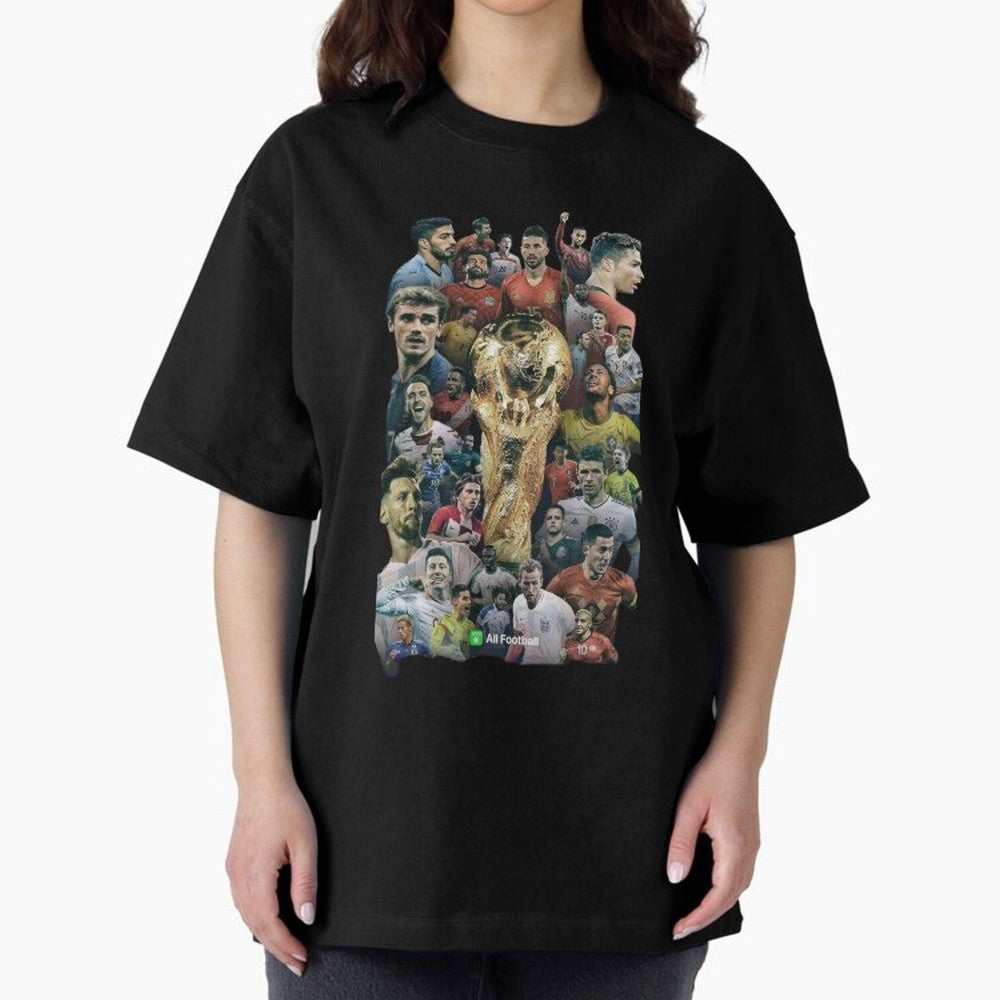 All Football Classic T-Shirt Celebrate Unforgettable Nights in FIFA World Cup 2026 Group Stage for Fans of Cristiano Ronaldo and France and Portugal, Bringing Stadium Memories, Football Loyalty, International Chants and Championship Tradition; Made