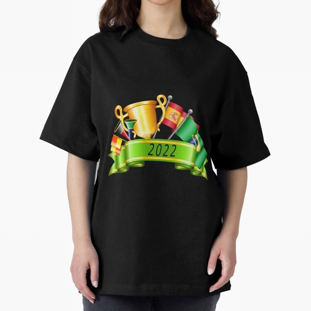 World Cup 2022 Qatar Spain Brazil Classic T-Shirt Stand with Global Football Passion for FIFA World Cup 2026, Inspired by Messi, Neymar and Mbappe, Argentina and Brazil, Champion Mindset, Group Stage Buzz, Knockout Tension and Passionate Fan