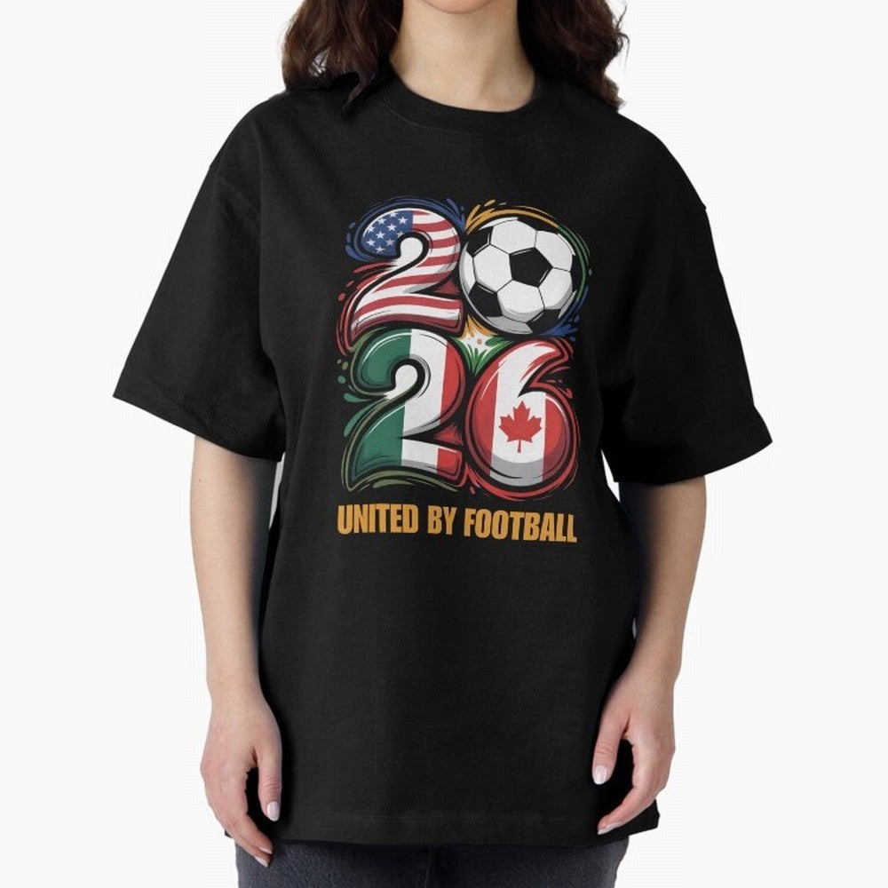 United by Football Soccer Fan Gear 2026 Classic T-Shirt Relive the Noise and Pride of FIFA World Cup 2026 Group Stage for Fans of CR7 and Messi and Spain and Netherlands, Bringing Retro Football Energy, Iconic Rivalries, Trophy Chase Drama and