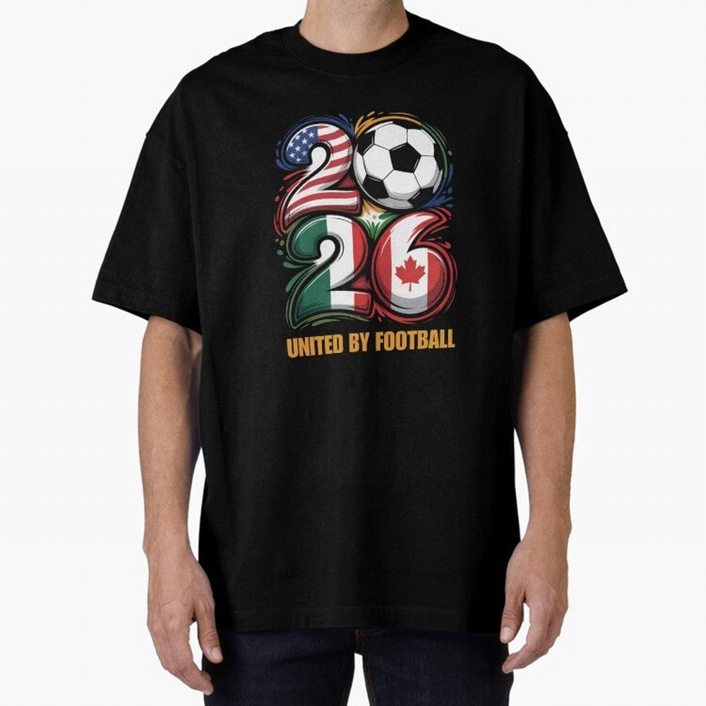 United by Football Soccer Fan Gear 2026 Classic T-Shirt Relive the Noise and Pride of FIFA World Cup 2026 Group Stage for Fans of CR7 and Messi and Spain and Netherlands, Bringing Retro Football Energy, Iconic Rivalries, Trophy Chase Drama and