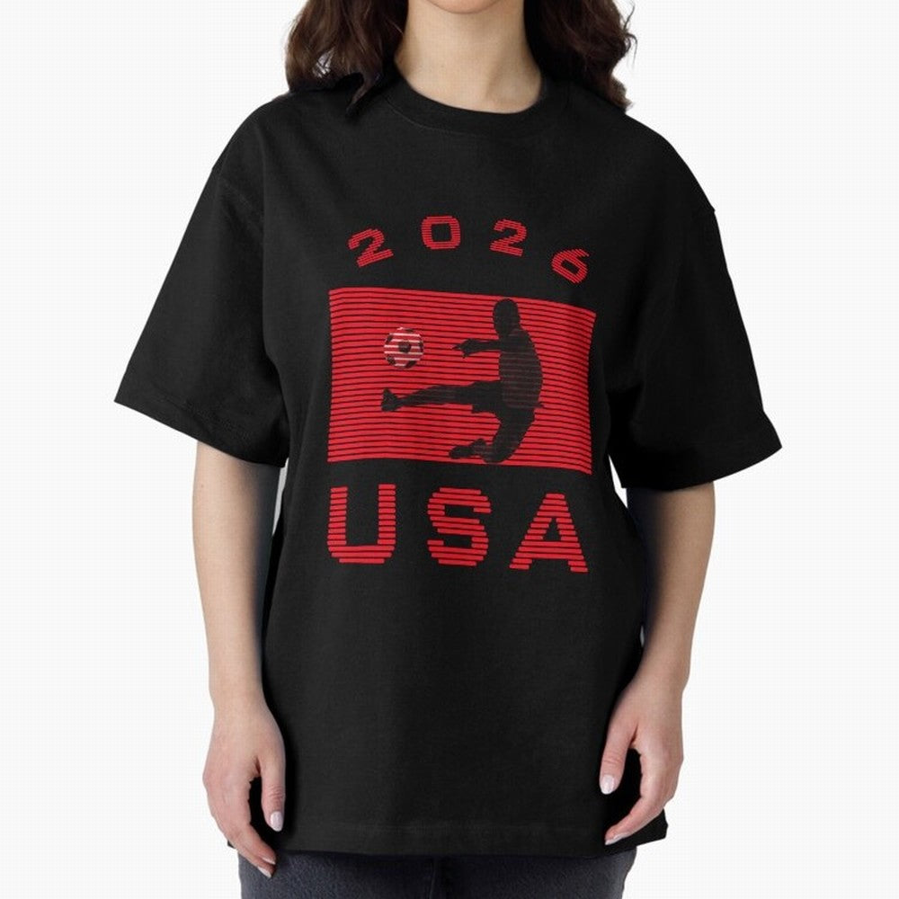 USA Soccer 2026 Player Silhouette Athletic Design Classic T-Shirt Live for the Drama of FIFA World Cup 2026 Filled with Messi, Argentina Energy, Fan Favorite Moments, National Team Passion, Big Match Drama and Soccer History; Perfect for Fans,