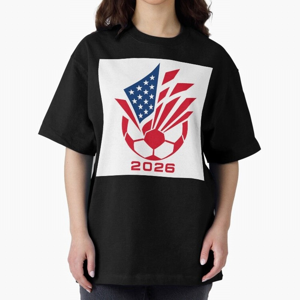 American Soccer 2026 Flag Burst Emblem Classic T-Shirt Celebrate Soccer Greatness during Global Football Passion for FIFA World Cup 2026, Inspired by Messi, Neymar and Mbappe, France, Football Passion, Legendary Performances, Festival Vibes and