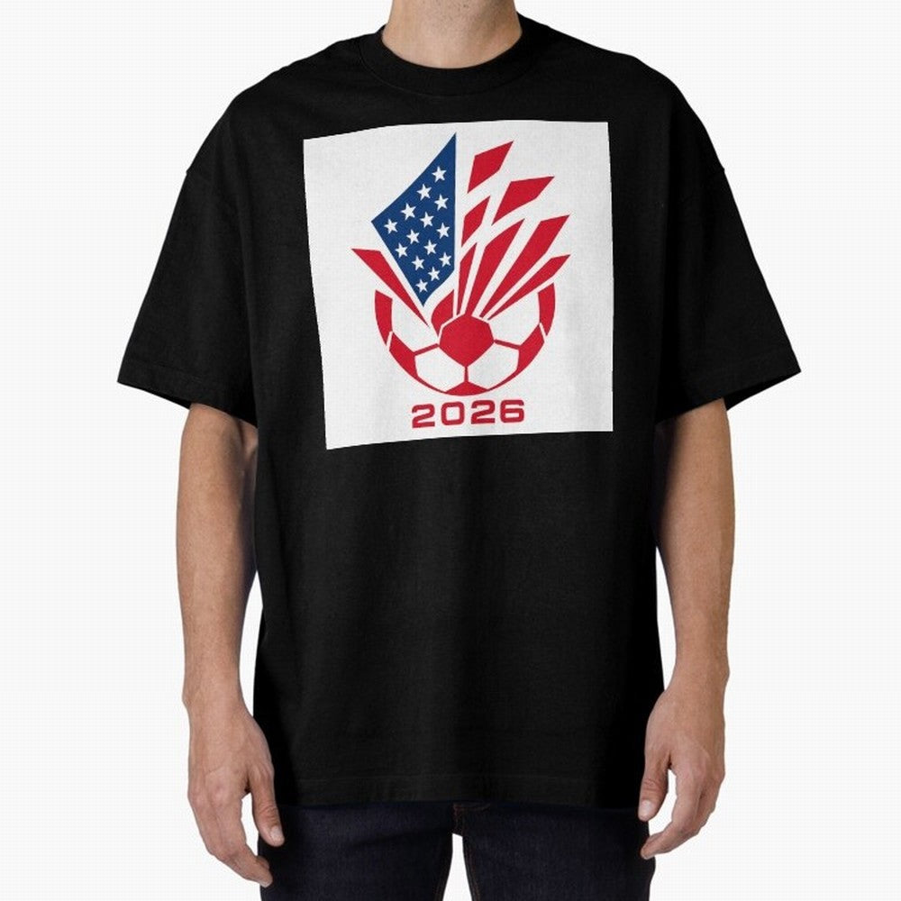 American Soccer 2026 Flag Burst Emblem Classic T-Shirt Celebrate Soccer Greatness during Global Football Passion for FIFA World Cup 2026, Inspired by Messi, Neymar and Mbappe, France, Football Passion, Legendary Performances, Festival Vibes and