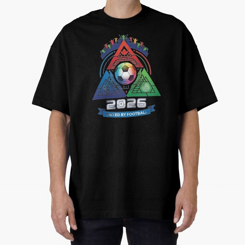 Triangular United by Football World Cup 2026 Emblem Classic T-Shirt Celebrate Every Goal in FIFA World Cup 2026 Group Stage for Fans of Neymar, Haaland and Cristiano Ronaldo and England and Germany, Bringing Goal Celebration Energy, Supporter