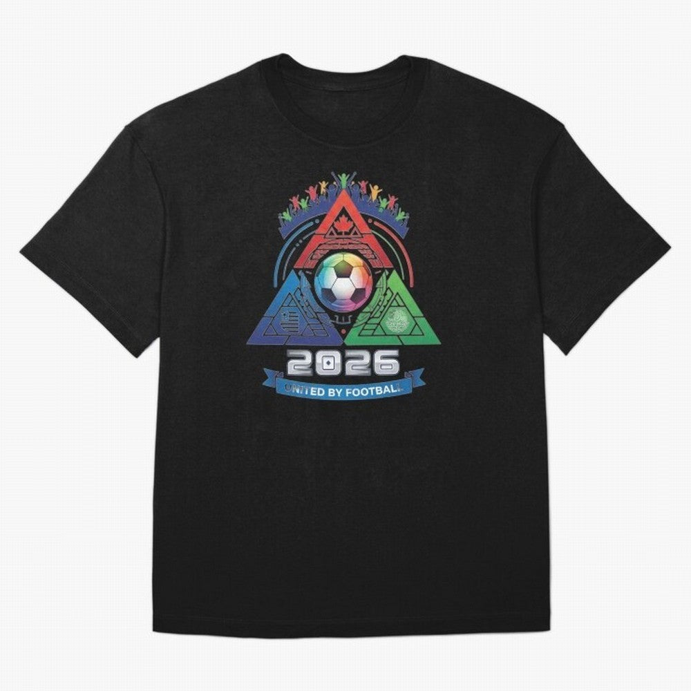 Triangular United by Football World Cup 2026 Emblem Classic T-Shirt Celebrate Every Goal in FIFA World Cup 2026 Group Stage for Fans of Neymar, Haaland and Cristiano Ronaldo and England and Germany, Bringing Goal Celebration Energy, Supporter