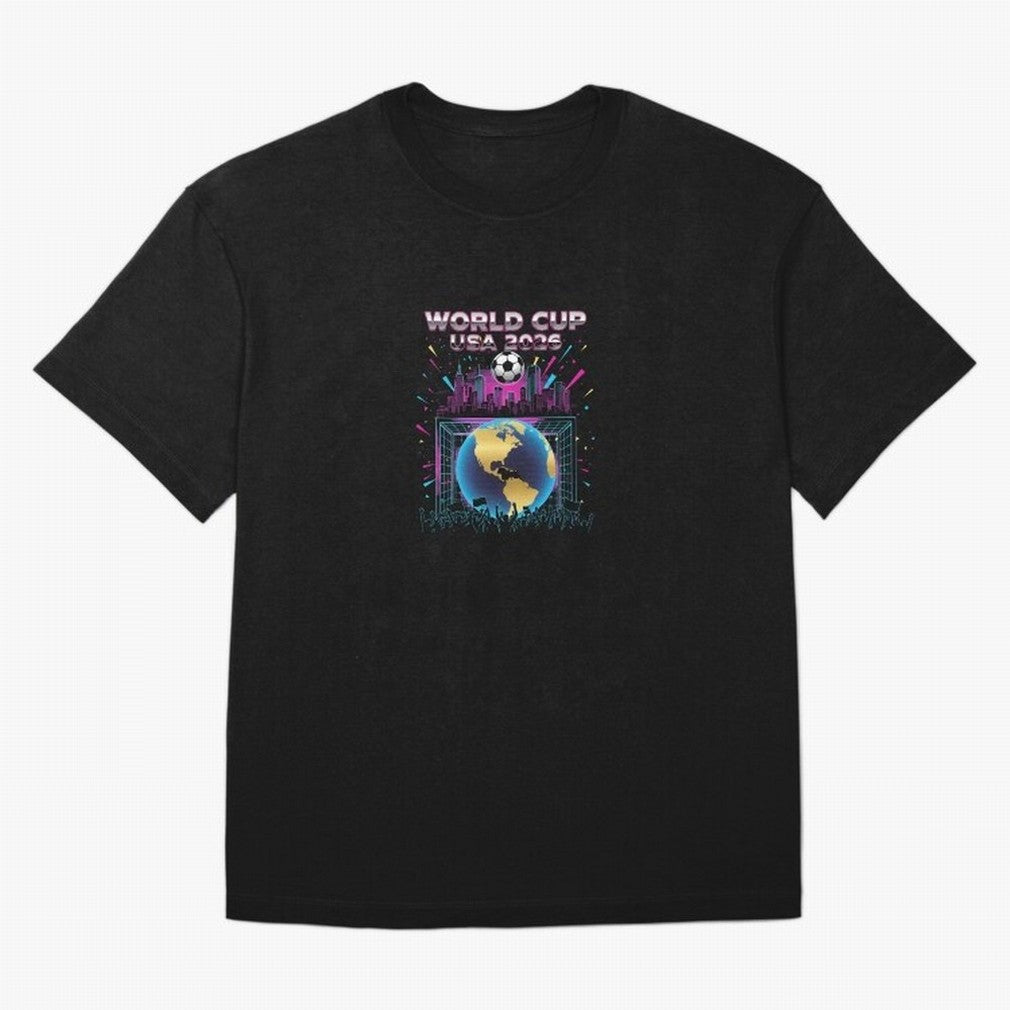 World Cup USA 2026 - Retro Soccer City Celebration Classic T-Shirt Feel the Roar of FIFA World Cup 2026 Group Stage for Fans of Neymar, Haaland and Cristiano Ronaldo and Argentina, France and Brazil, Bringing Match Day Excitement, Supporter