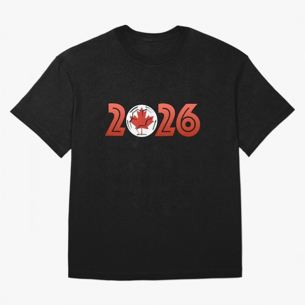 Canada Soccer 2026 Design Classic T-Shirt Spotlight Match Day Hype around FIFA World Cup 2026 Group Stage, Messi, Brazil, Retro Football Energy, Iconic Rivalries, Trophy Chase Drama and Stadium Atmosphere; Built for Supporters Chasing Trophy