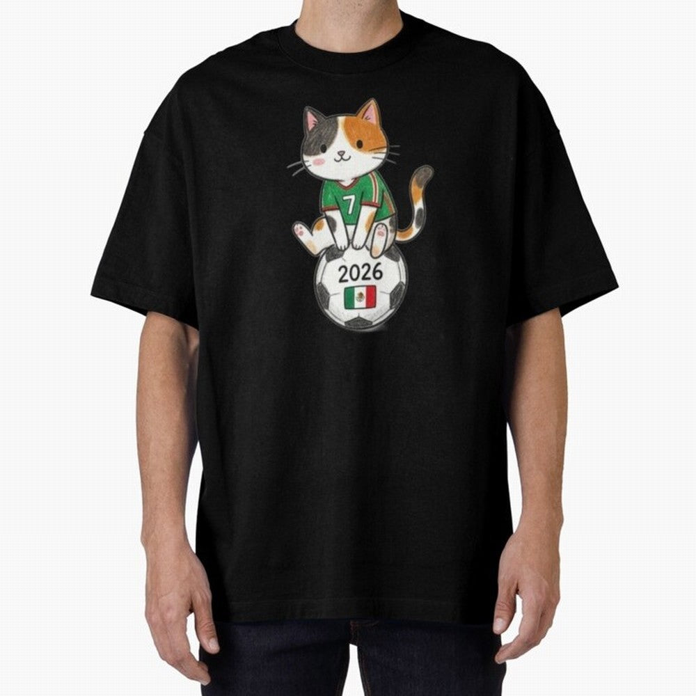 Mexico Soccer Cat #7 - 2026 World Cup Spirit Classic T-Shirt Show Match Day Excitement for FIFA World Cup 2026 Connected to Neymar, Argentina Energy, Global Supporter Spirit, Legendary Goals, National Colors and Tournament Celebration; Made for Die