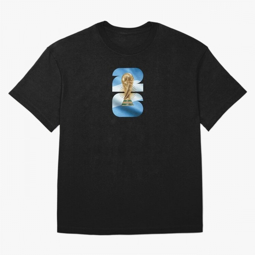 Argentina World Cup Classic T-Shirt Celebrate Football Heritage in the FIFA World Cup 2026 Group Stage Journey through CR7 and Messi Highlights, Argentina and Brazil Pride, Vintage Soccer Flavor, Modern Football Stars, National Flags and Final