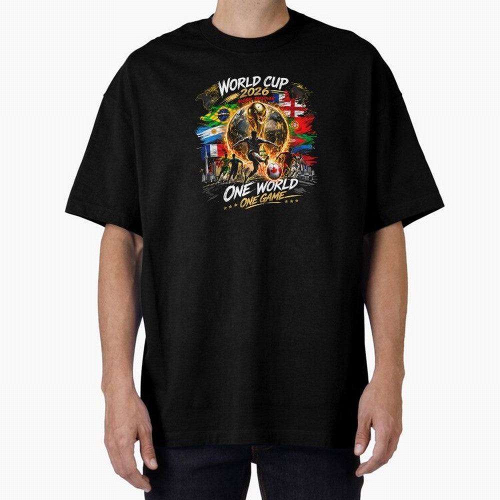 World Cup 2026 Classic T-Shirt Bring Match Day Fire to Global Football Passion for FIFA World Cup 2026 USA Canada Mexico, Connected to Neymar, Haaland and Cristiano Ronaldo, Spain, Football History, Final Match Energy, Crowd Noise and Once in a