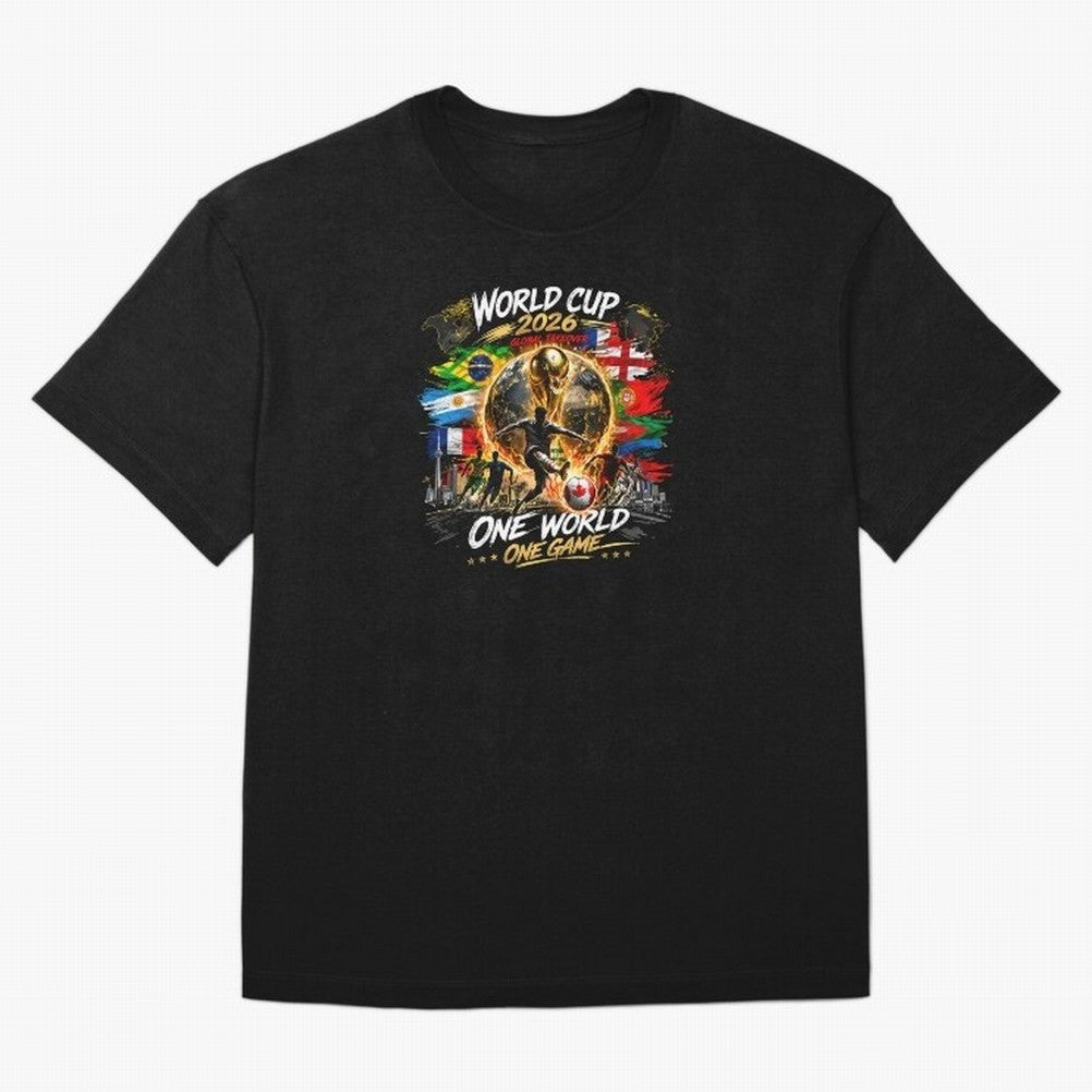 World Cup 2026 Classic T-Shirt Bring Match Day Fire to Global Football Passion for FIFA World Cup 2026 USA Canada Mexico, Connected to Neymar, Haaland and Cristiano Ronaldo, Spain, Football History, Final Match Energy, Crowd Noise and Once in a