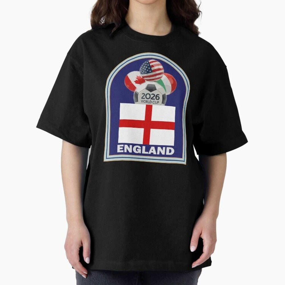 England 2026 Soccer T-shirt Classic T-Shirt Celebrate Football Heritage in the FIFA World Cup 2026 Journey through Mbappe and Neymar Highlights, Argentina Pride, Goal Celebration Energy, Supporter Heritage, Football Icons and Worldwide Tournament