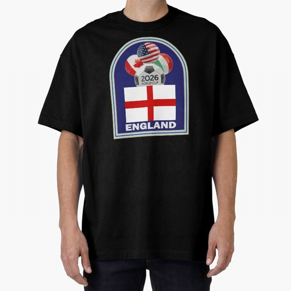 England 2026 Soccer T-shirt Classic T-Shirt Celebrate Football Heritage in the FIFA World Cup 2026 Journey through Mbappe and Neymar Highlights, Argentina Pride, Goal Celebration Energy, Supporter Heritage, Football Icons and Worldwide Tournament