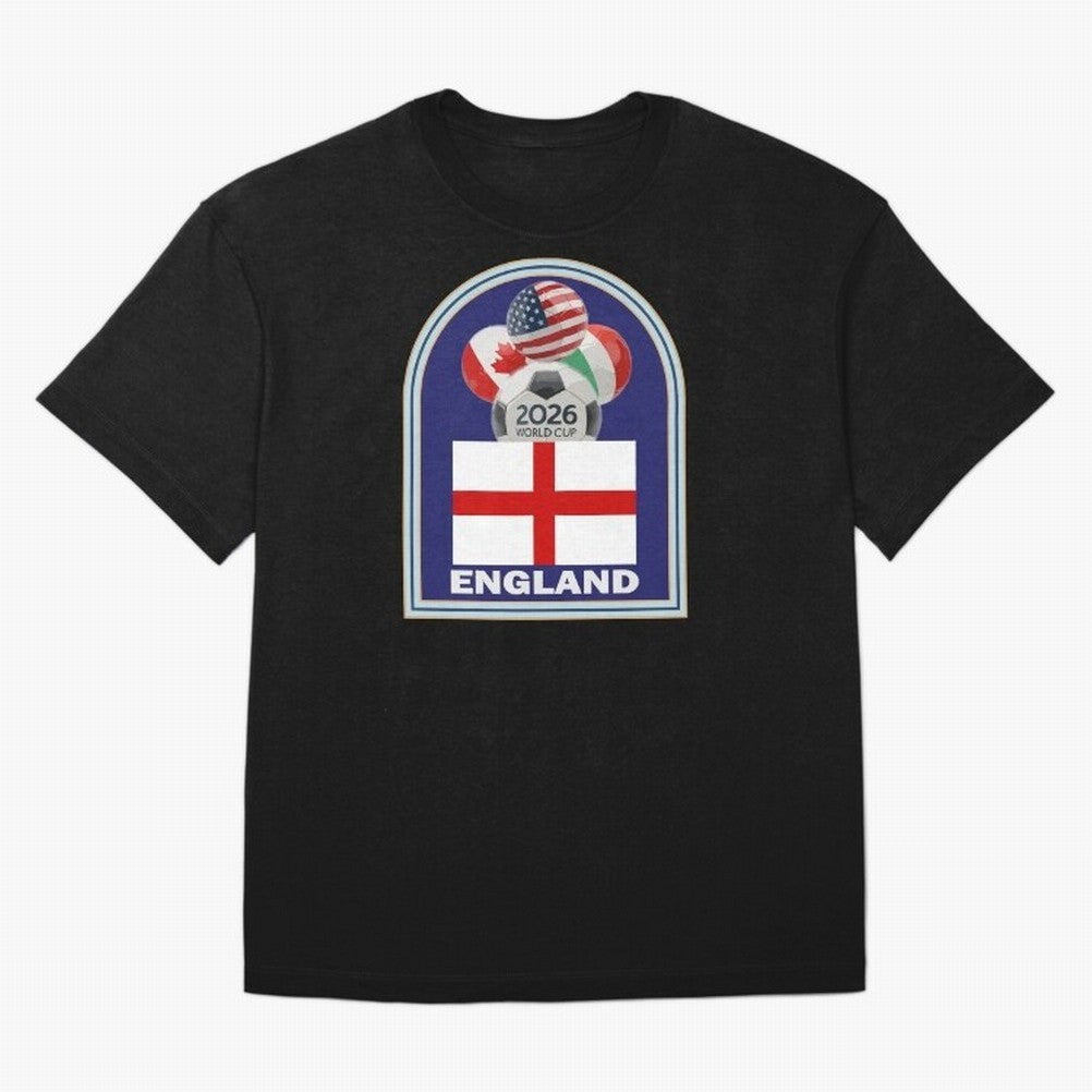 England 2026 Soccer T-shirt Classic T-Shirt Celebrate Football Heritage in the FIFA World Cup 2026 Journey through Mbappe and Neymar Highlights, Argentina Pride, Goal Celebration Energy, Supporter Heritage, Football Icons and Worldwide Tournament