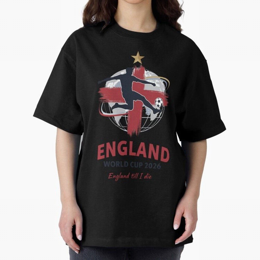 England - World Cup 2026 Fan Art Classic T-Shirt Bring World Football Passion into FIFA World Cup 2026 USA Canada Mexico Spirit, Filled with Portugal, Spain and Germany, Messi, CR7 and Mbappe, Tournament Hype, Historic Matchups, Family Viewing
