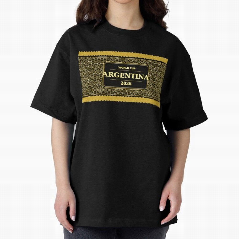 Argentina Football Fan 2026 Black Gold Luxury ¡ª Defending Champions Classic T-Shirt Make Your Look Match FIFA World Cup 2026 Filled with Messi, Neymar and Mbappe, England, France and Netherlands Energy, Stadium Chants, National Pride, Trophy