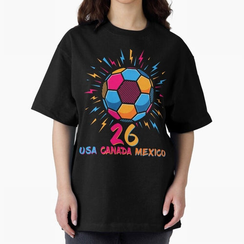 2026 Colorful Soccer Ball USA Canada Mexico 26 Classic T-Shirt Bring Match Day Fire to the FIFA World Cup 2026 Journey through Cristiano Ronaldo, Haaland and CR7 Highlights, Portugal Pride, Stadium Chants, National Pride, Trophy Dreams and