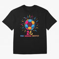 2026 Colorful Soccer Ball USA Canada Mexico 26 Classic T-Shirt Bring Match Day Fire to the FIFA World Cup 2026 Journey through Cristiano Ronaldo, Haaland and CR7 Highlights, Portugal Pride, Stadium Chants, National Pride, Trophy Dreams and