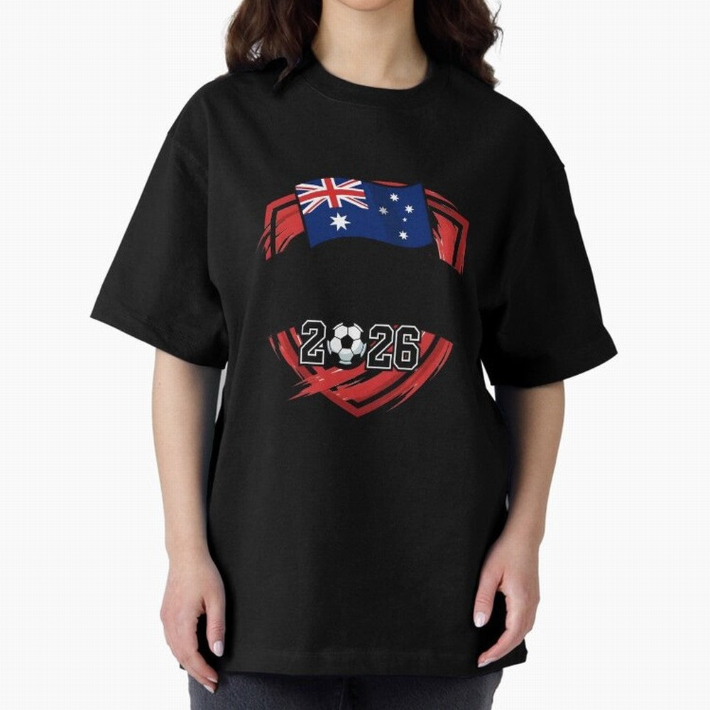 AUSTRALIA World Cup 2026 Poster ¨C AUSTRALIA Football Classic T-Shirt Carry National Pride through the FIFA World Cup 2026 Journey through Haaland Highlights, England Pride, Retro Football Energy, Iconic Rivalries, Trophy Chase Drama and Stadium
