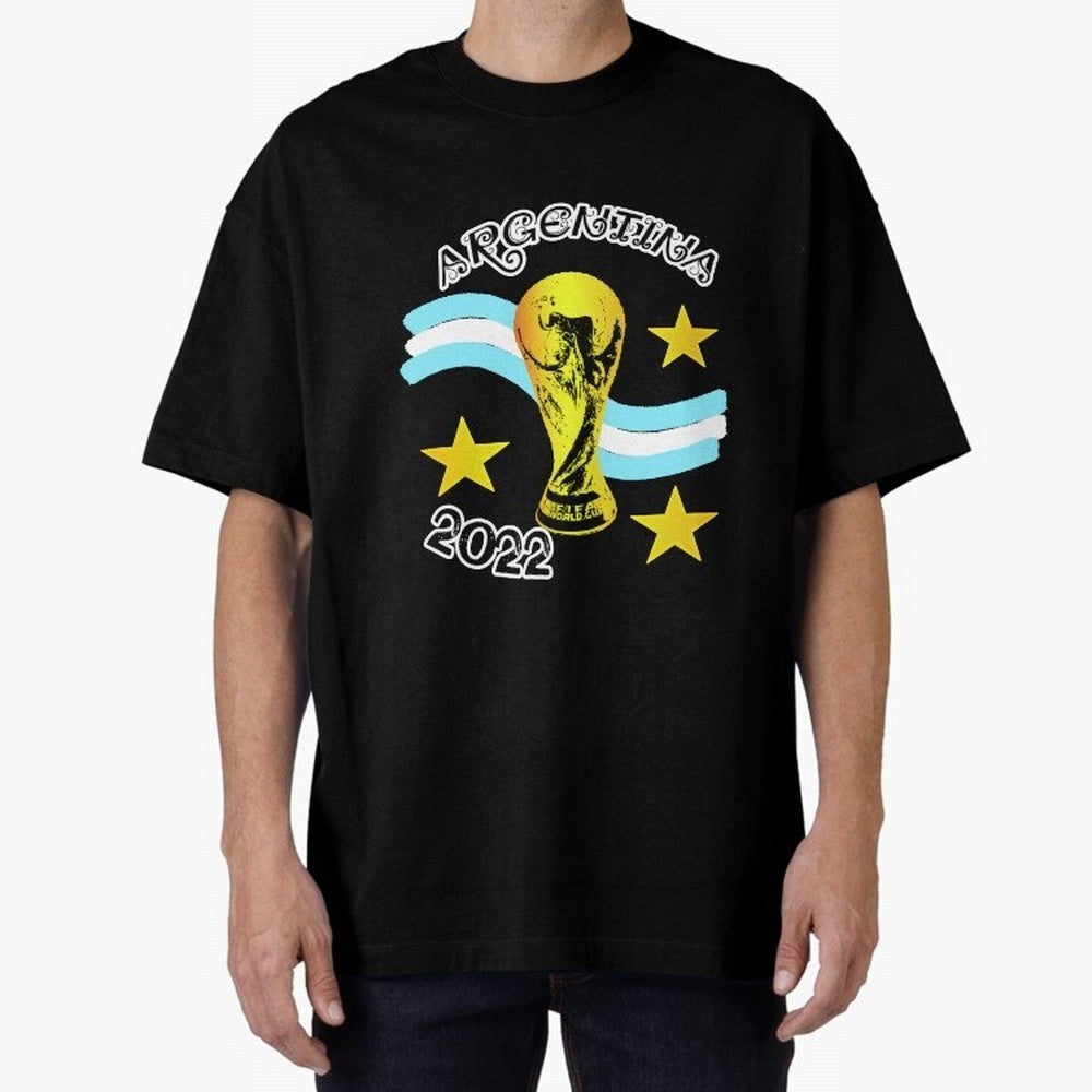 Argentina 2022 Classic T-Shirt Bring a Vintage Feel to FIFA World Cup 2026 for Fans of Messi and Cristiano Ronaldo and Spain, Bringing Fan Favorite Moments, National Team Passion, Big Match Drama and Soccer History; Ideal for Football Dads,