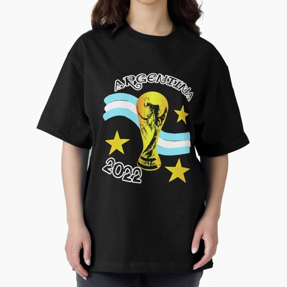 Argentina 2022 Classic T-Shirt Bring a Vintage Feel to FIFA World Cup 2026 for Fans of Messi and Cristiano Ronaldo and Spain, Bringing Fan Favorite Moments, National Team Passion, Big Match Drama and Soccer History; Ideal for Football Dads,