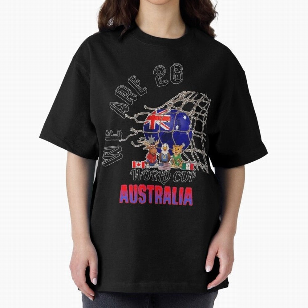 World cup 26 - Australia Classic T-Shirt Feel the Heartbeat of FIFA World Cup 2026 Group Stage for Fans of CR7 and Messi and Argentina and Brazil, Bringing Stadium Memories, Football Loyalty, International Chants and Championship Tradition; Ideal