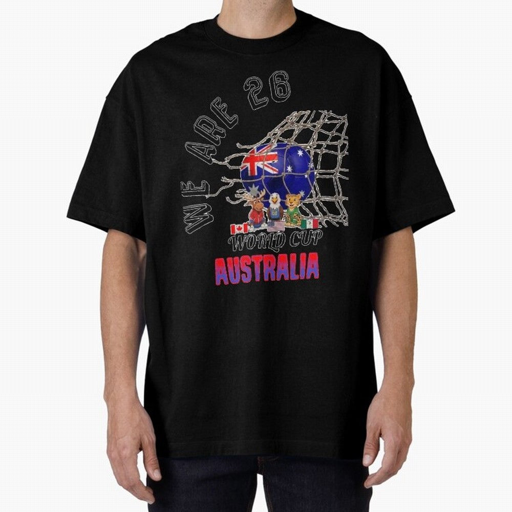 World cup 26 - Australia Classic T-Shirt Feel the Heartbeat of FIFA World Cup 2026 Group Stage for Fans of CR7 and Messi and Argentina and Brazil, Bringing Stadium Memories, Football Loyalty, International Chants and Championship Tradition; Ideal