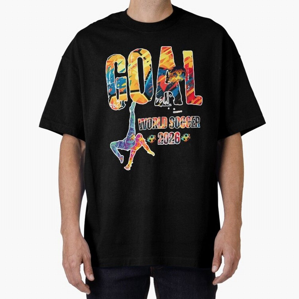 Goal World Soccer Championship 2026 Classic T-Shirt Enjoy the Biggest Football Party of FIFA World Cup 2026 for Fans of Messi and Cristiano Ronaldo and Brazil, Portugal and Argentina, Bringing Soccer Culture, Superstar Moments, National Team Dreams