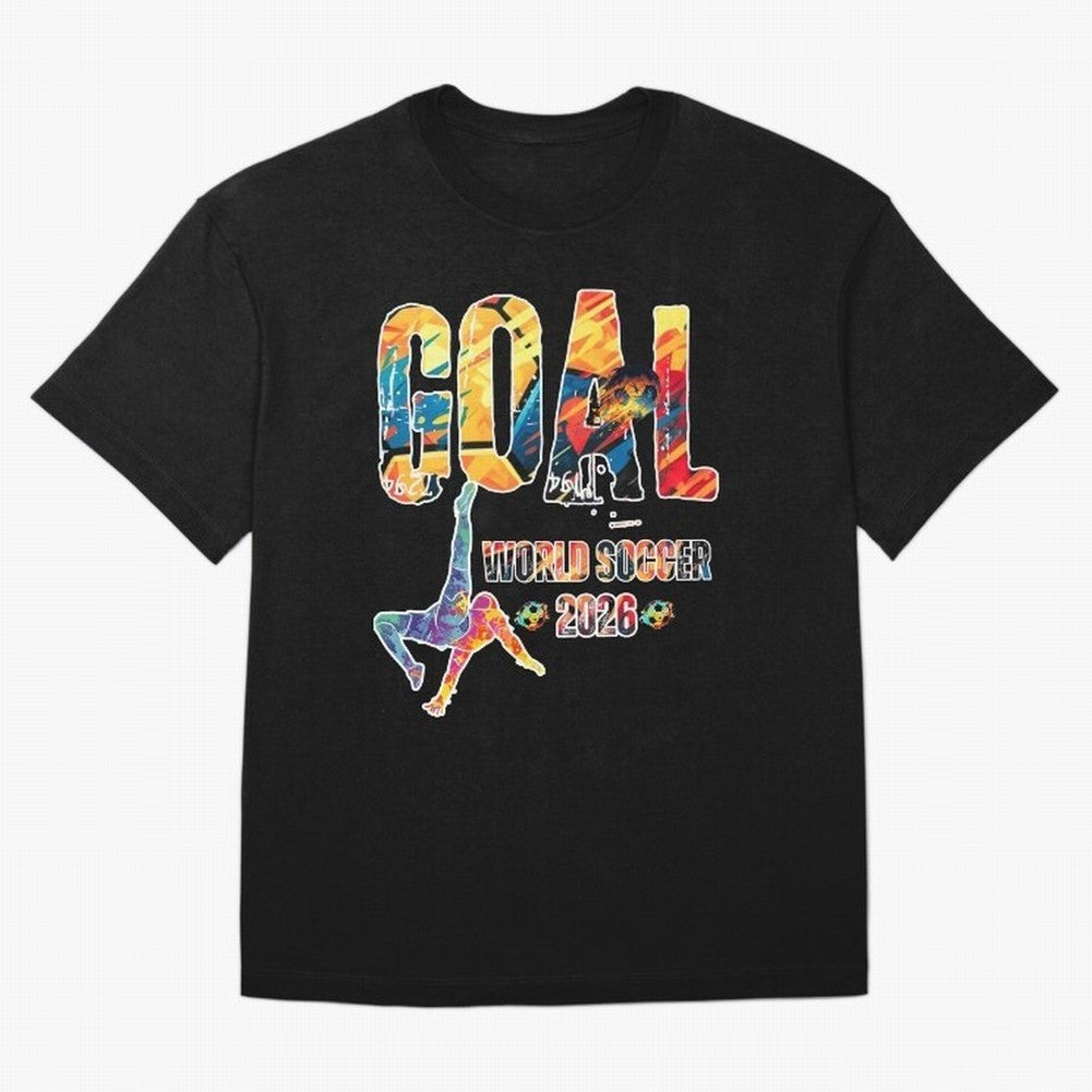 Goal World Soccer Championship 2026 Classic T-Shirt Enjoy the Biggest Football Party of FIFA World Cup 2026 for Fans of Messi and Cristiano Ronaldo and Brazil, Portugal and Argentina, Bringing Soccer Culture, Superstar Moments, National Team Dreams