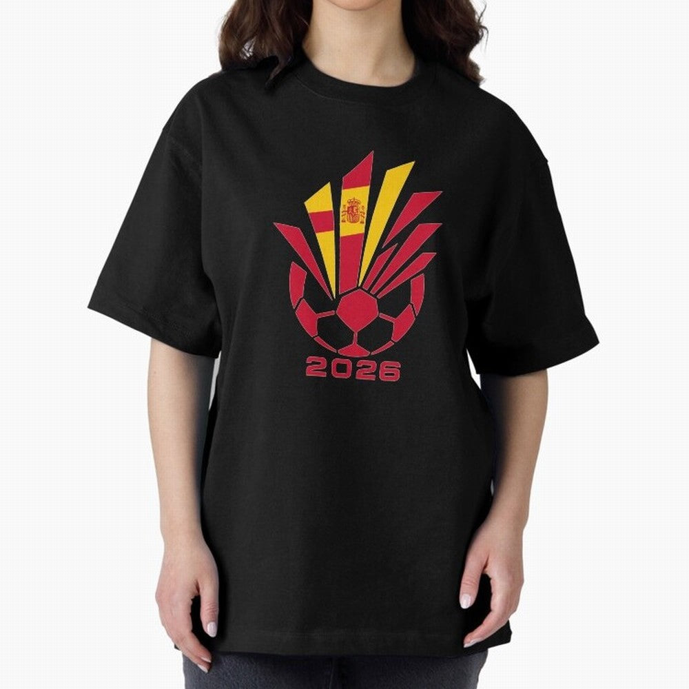 Spain Soccer 2026 Flag Burst Emblem Classic T-Shirt Experience the Global Stage of FIFA World Cup 2026 USA Canada Mexico Spirit, Driven by Spain and Netherlands, Cristiano Ronaldo, Soccer Culture, Superstar Moments, National Team Dreams and