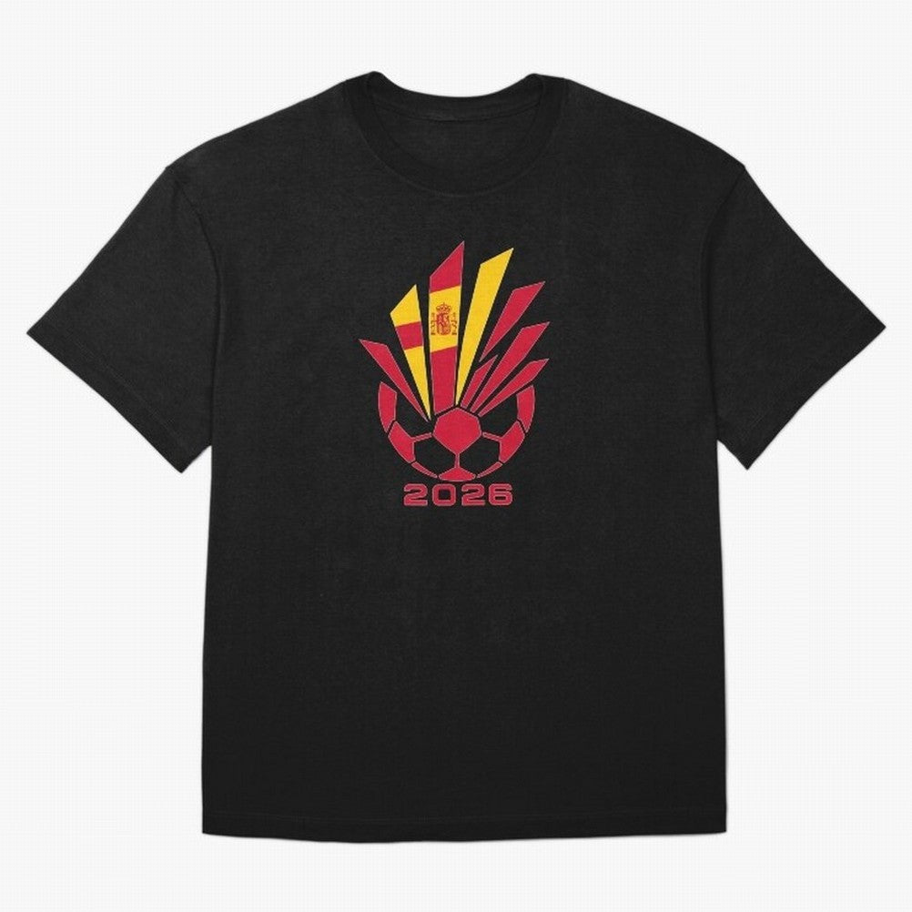 Spain Soccer 2026 Flag Burst Emblem Classic T-Shirt Experience the Global Stage of FIFA World Cup 2026 USA Canada Mexico Spirit, Driven by Spain and Netherlands, Cristiano Ronaldo, Soccer Culture, Superstar Moments, National Team Dreams and