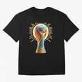 Golden Illuminating Cup Classic T-Shirt Relive Legendary Nights from FIFA World Cup 2026 Group Stage Inspired by Messi, Neymar and Mbappe, France and Portugal Energy, Match Day Excitement, Supporter Culture, Golden Goals and Global Football