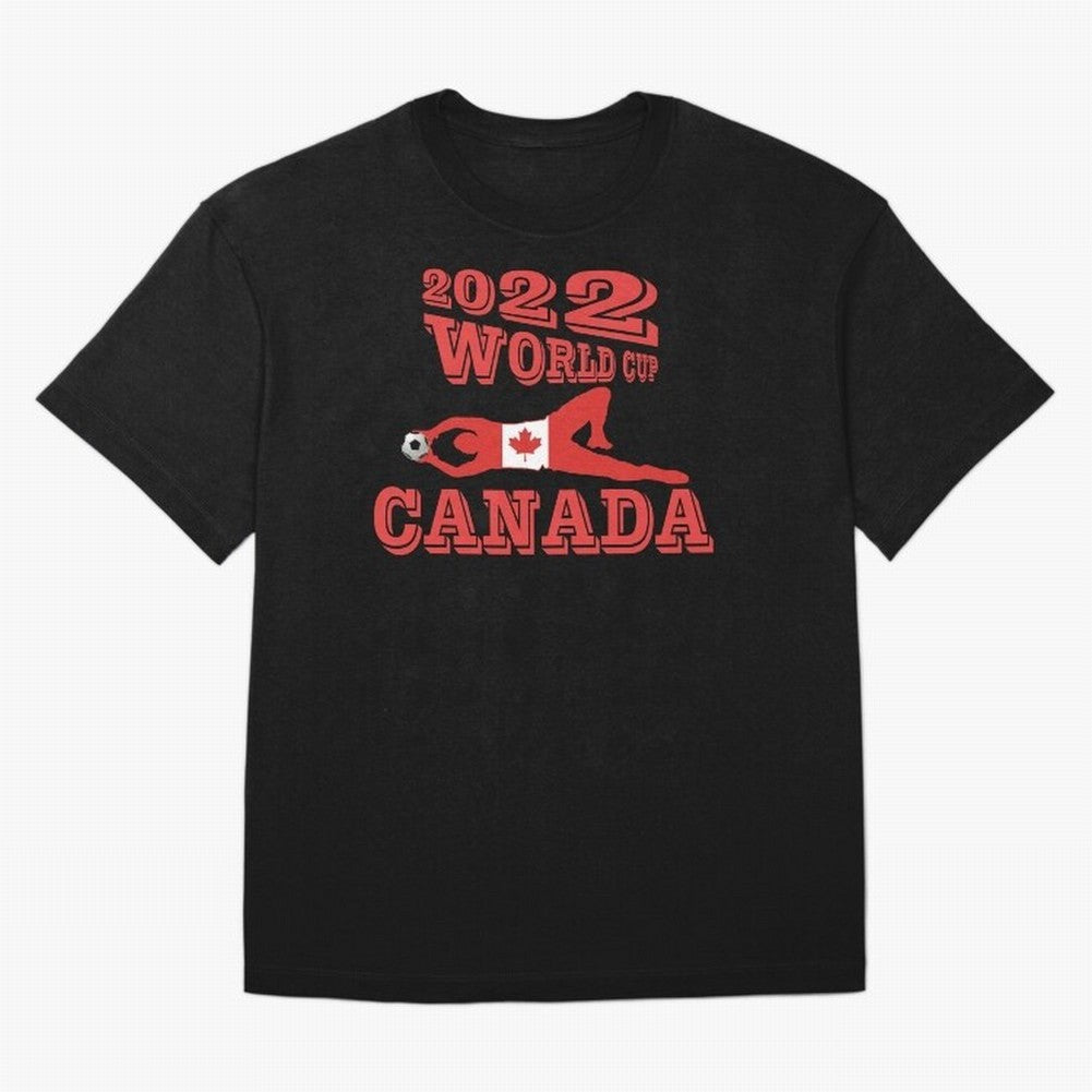 CANADA, Qatar World Cup 2022 Classic T-Shirt Show Support during Match Day Hype around FIFA World Cup 2026, Mbappe and Neymar, Argentina and Brazil, Global Supporter Spirit, Legendary Goals, National Colors and Tournament Celebration; Ideal for