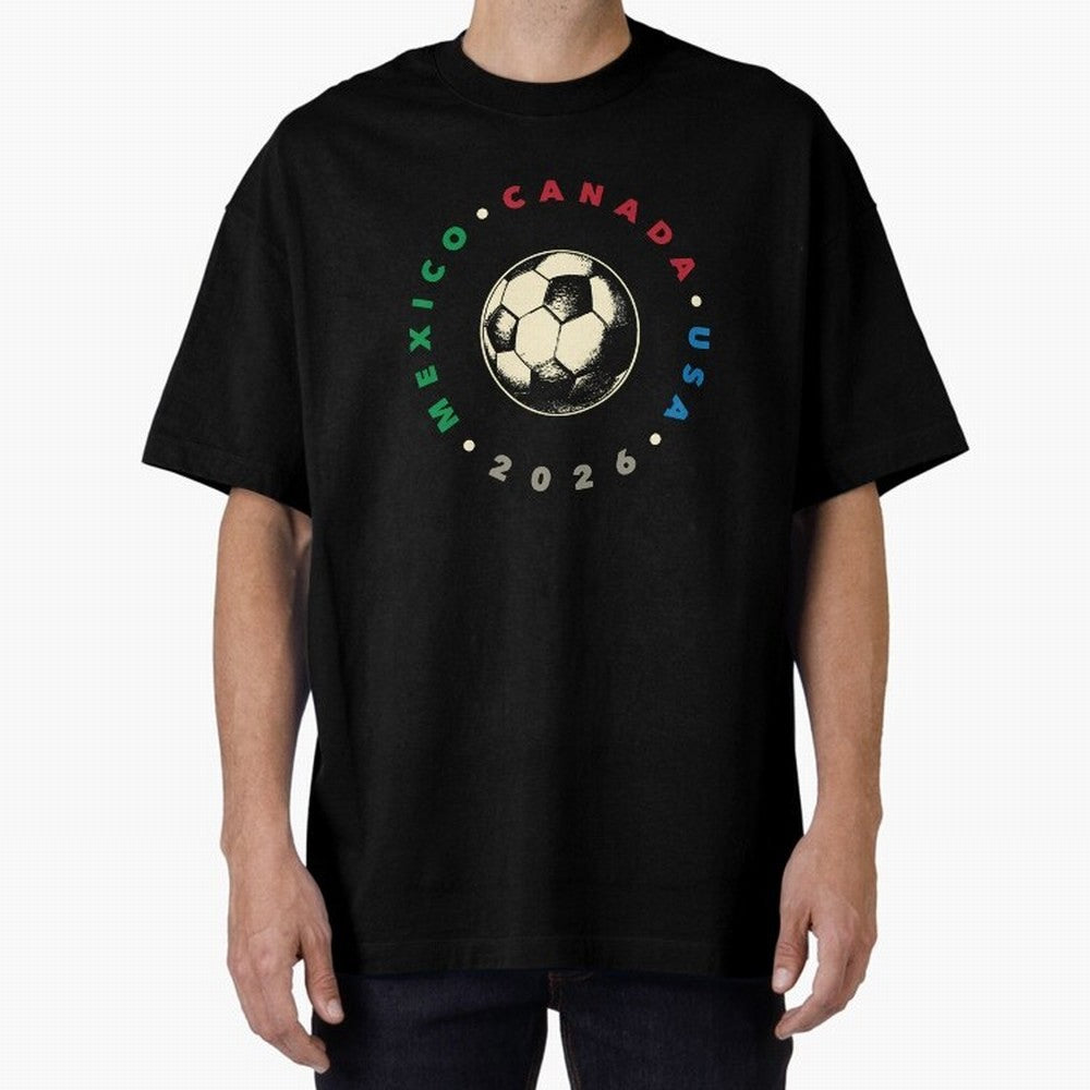 World Cup 2026 T-Shirt_36679031 Classic T-Shirt Celebrate the Road through FIFA World Cup 2026 with Haaland and Mbappe, Argentina, France and Brazil Energy, Vintage Soccer Flavor, Modern Football Stars, National Flags and Final Night Emotion;