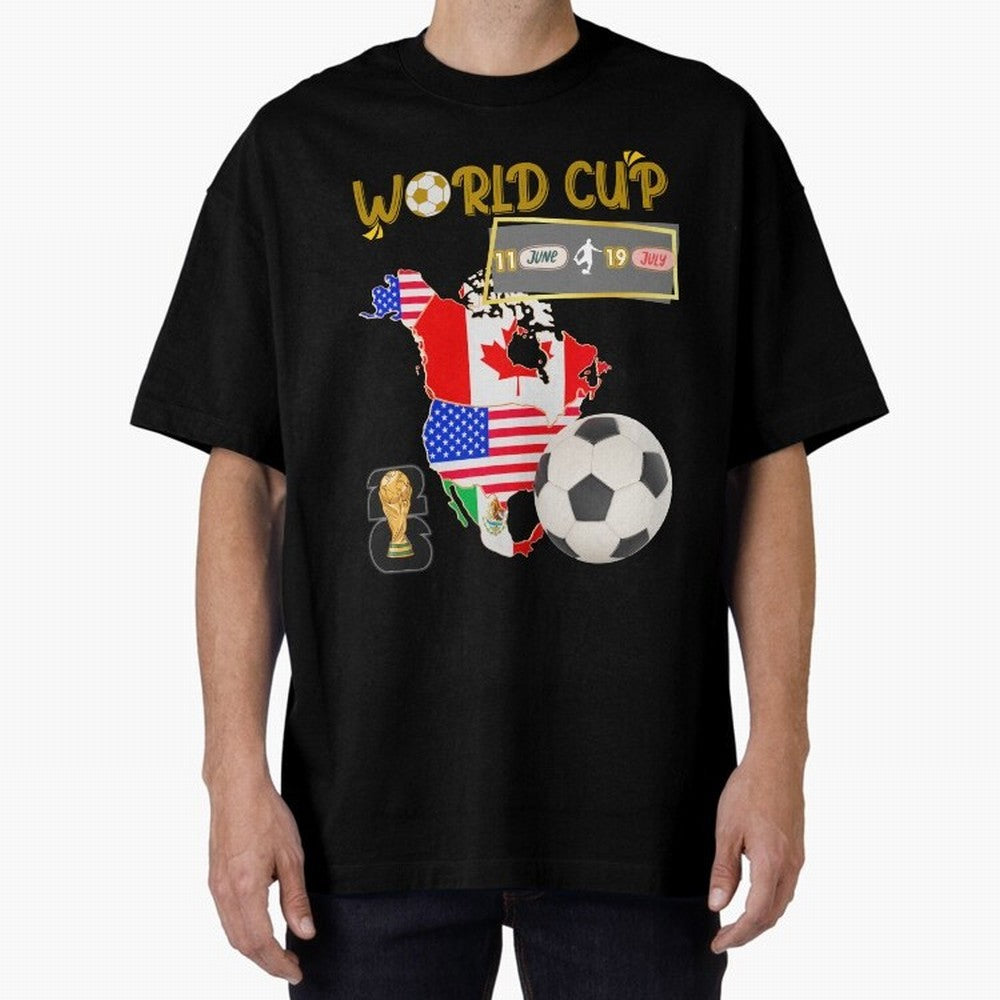 World Cup 2026 North America USA Canada Mexico Soccer Fan Classic T-Shirt Mark FIFA World Cup 2026 for Fans of Messi, Neymar and Mbappe and Spain and Netherlands, Bringing Global Supporter Spirit, Legendary Goals, National Colors and Tournament