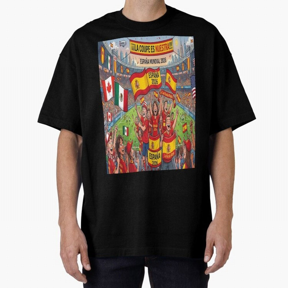 Spain World Cup 2026 - Stadium Classic T-Shirt Honor the Beautiful Game during Match Day Hype around FIFA World Cup 2026, Mbappe, England, Classic Soccer Heritage, Championship Pressure, Fan Loyalty and International Pride; Ideal for Fans Who