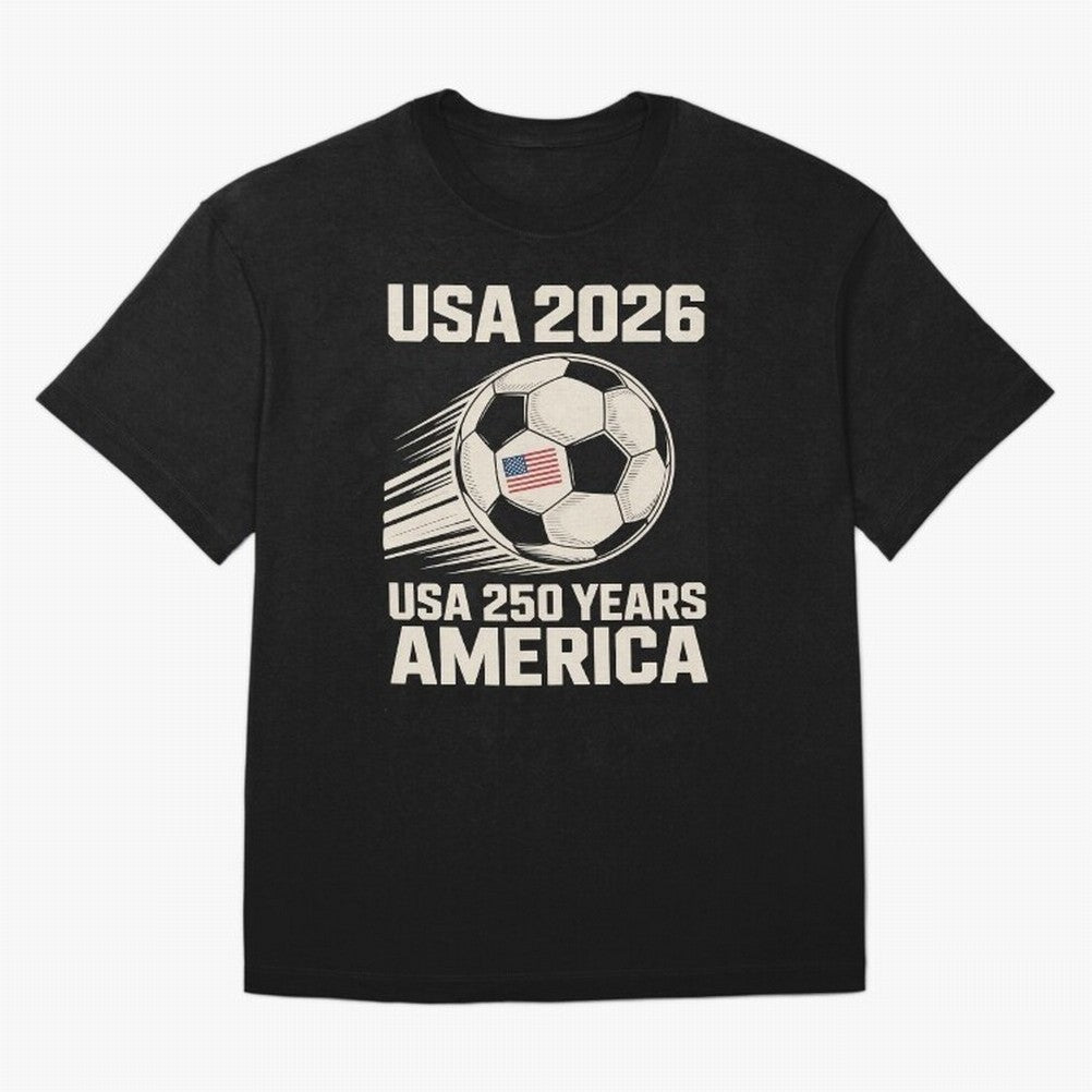 Usa 2026 Soccer 250 Years Women Kids 4th of July Classic T-Shirt Wear the Spirit of FIFA World Cup 2026 Filled with Messi and Cristiano Ronaldo, England, France and Netherlands Energy, Stadium Chants, National Pride, Trophy Dreams and Unforgettable