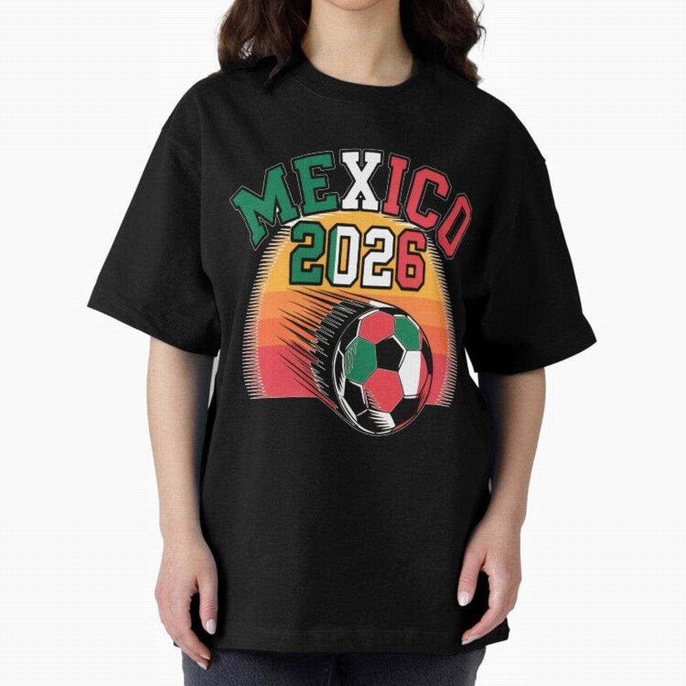 Mexico 2026 Vintage Soccer Shirt Retro Futbol Fan Tee Classic T-Shirt Celebrate Global Football Passion for FIFA World Cup 2026 USA Canada Mexico, Connected to Messi, England, France and Netherlands, Fan Favorite Moments, National Team Passion, Big