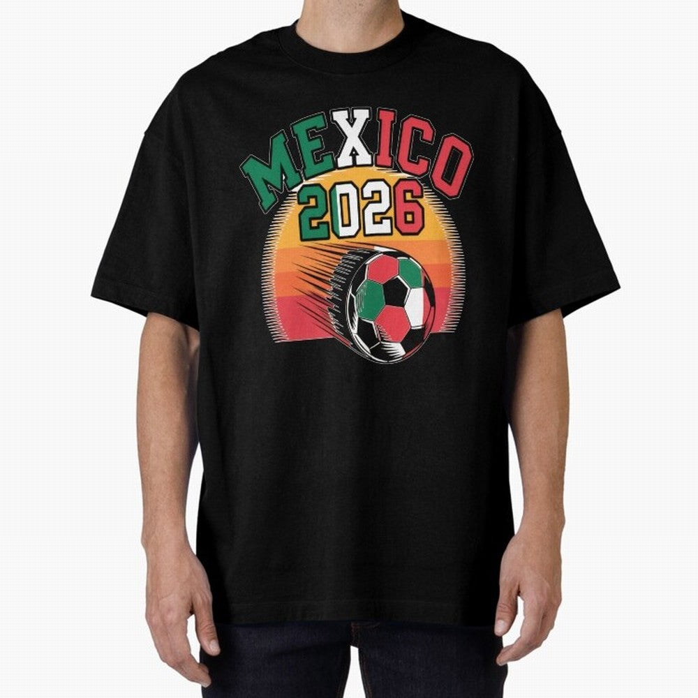 Mexico 2026 Vintage Soccer Shirt Retro Futbol Fan Tee Classic T-Shirt Celebrate Global Football Passion for FIFA World Cup 2026 USA Canada Mexico, Connected to Messi, England, France and Netherlands, Fan Favorite Moments, National Team Passion, Big